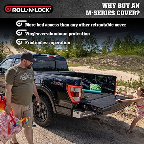 Roll n Lock M-series מיטת משאיות נשלפת כיסוי טונו | LG223M | מתאים 2019 - 2022 שברולט/GMC Silverado/Sierra, Work